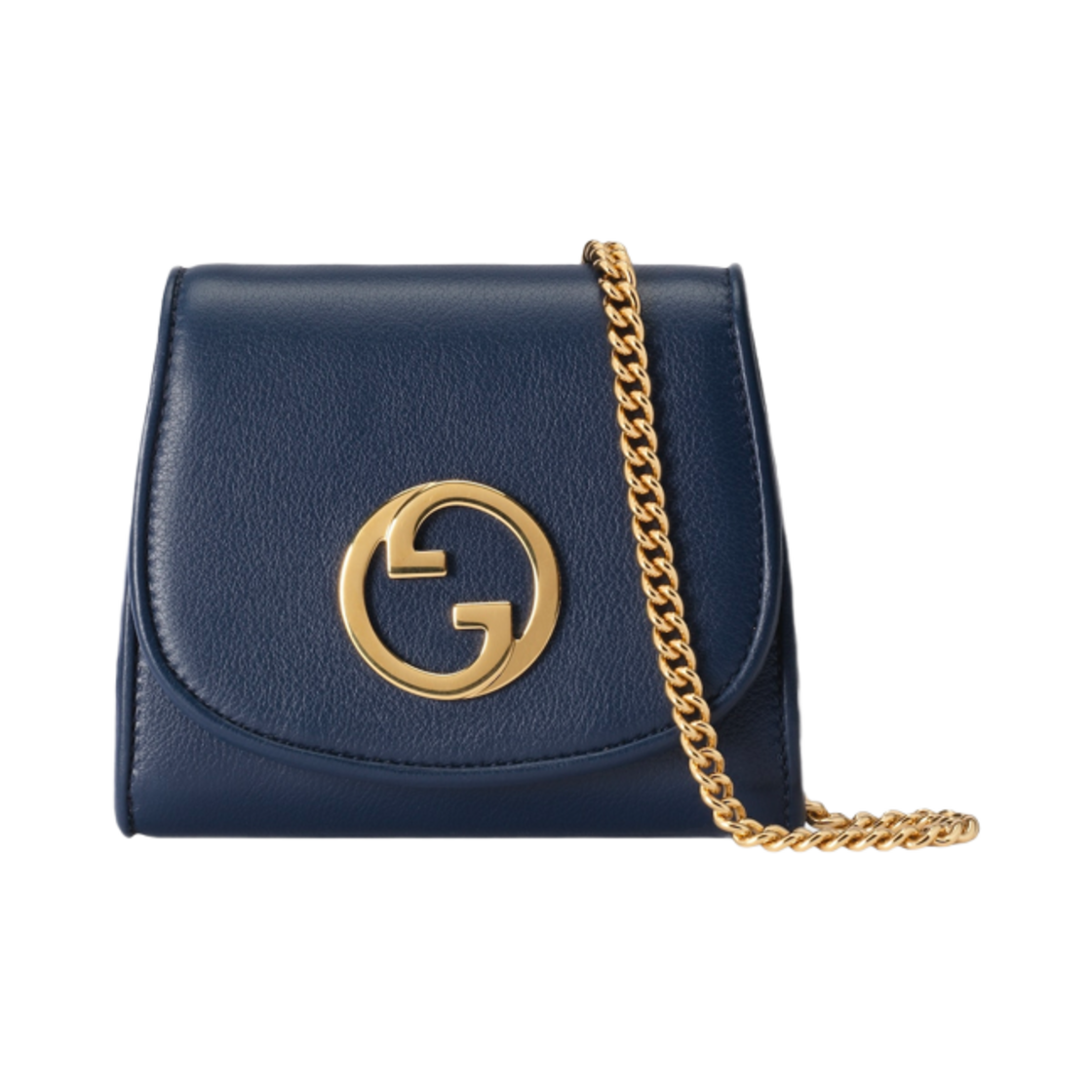 구찌 블론디 미디움 체인 지갑 다크 블루 레더(Gucci Blondie Medium Chain Wallet Dark Blue Leather) - 1