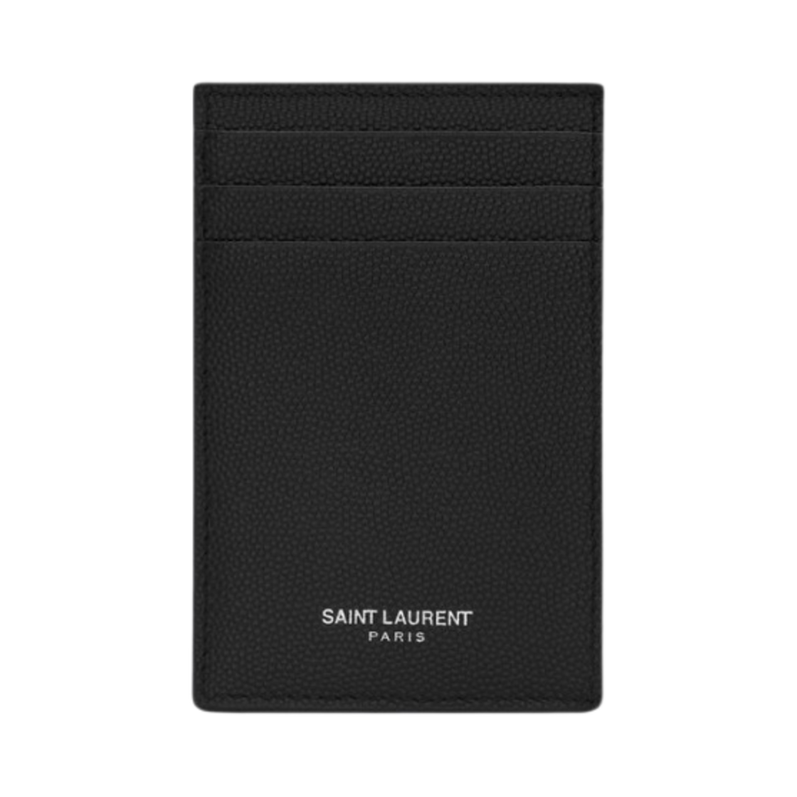 생로랑 그랑 드 뿌드르 엠보스드 레더 카드 케이스 빌 클립 블랙(Saint Laurent Bill Clip with Card Case in Grain de Poudre Embossed Leather Black) - 1