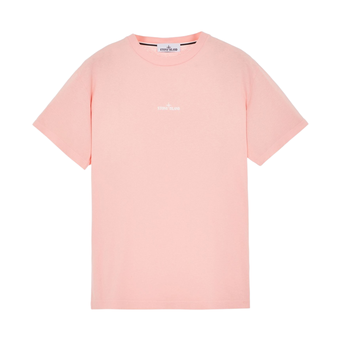 스톤 아일랜드 2NS89 60/2 코튼 저지 가먼트 다이 인스티투셔널 원 프린트 티셔츠 핑크 - 23SS(Stone Island 2NS89 60/2 Cotton Jersey Garment Dyed Institutional One Print T-Shirt Pink - 23SS) - 2