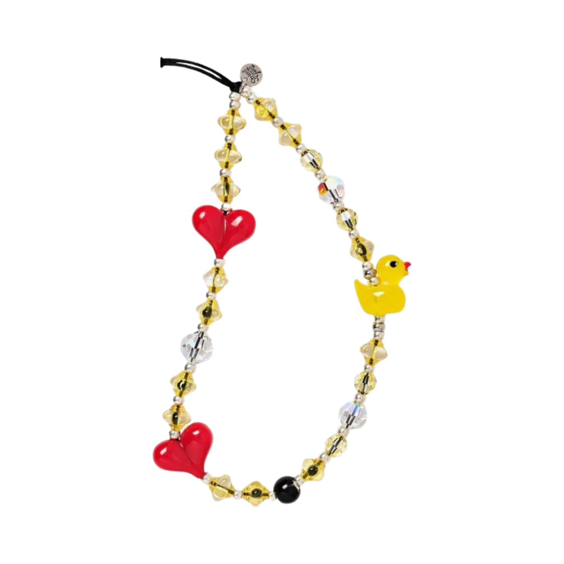 스트링 팅 아이 더킹 러브 유 리스틀릿 폰 스트랩(String Ting I Ducking Love You Wristlet Phone Strap)