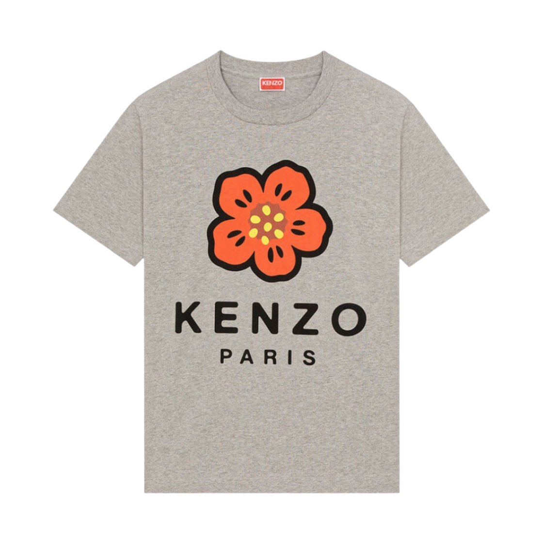(W) 겐조 보케 플라워 루즈 티셔츠 펄 그레이((W) Kenzo Boke Flower Loose T-Shirt Pearl Grey) - 1