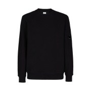 C.P. Company Diagonal Raised Fleece Sweatshirt Black - 21FW