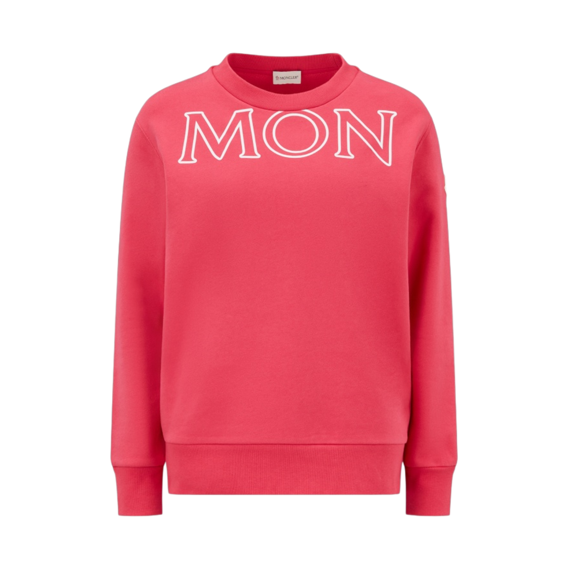 (W) 몽클레르 빅 로고 스웨트셔츠 피오니 - 22FW((W) Moncler Big Logo Sweatshirt Peony - 22FW) - 1