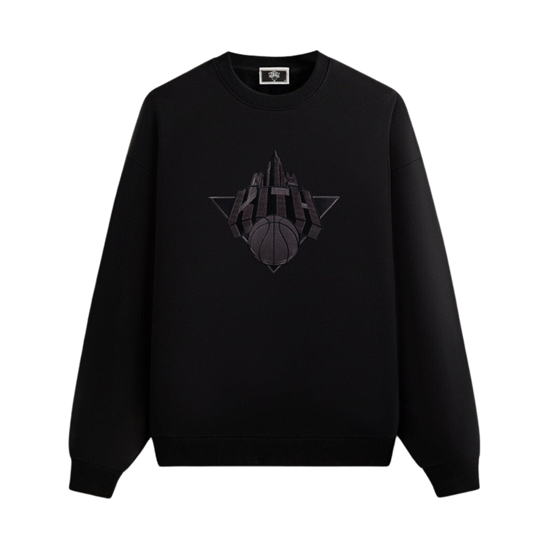 키스 뉴욕 닉스 엠파이어 빈티지 넬슨 크루넥 블랙(Kith New York Knicks Empire Vintage Nelson Crewneck Black)