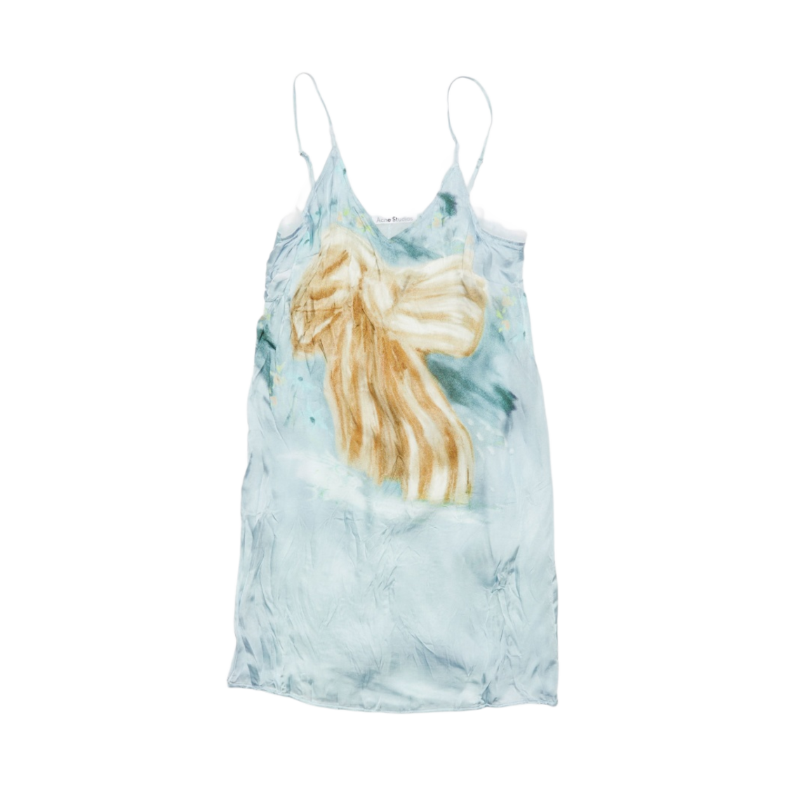 (W) 아크네 스튜디오 프린티드 블라우스 드레스 라이트 블루