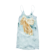 (W) Acne Studios Printed Blouse Dress Light Blue