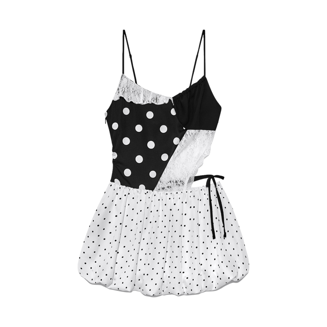 (W) 글로니 x 시미헤이즈 러브 크러쉬 미니 드레스 모노((W) Glowny x Simihaze Love Crush Mini Dress Mono)