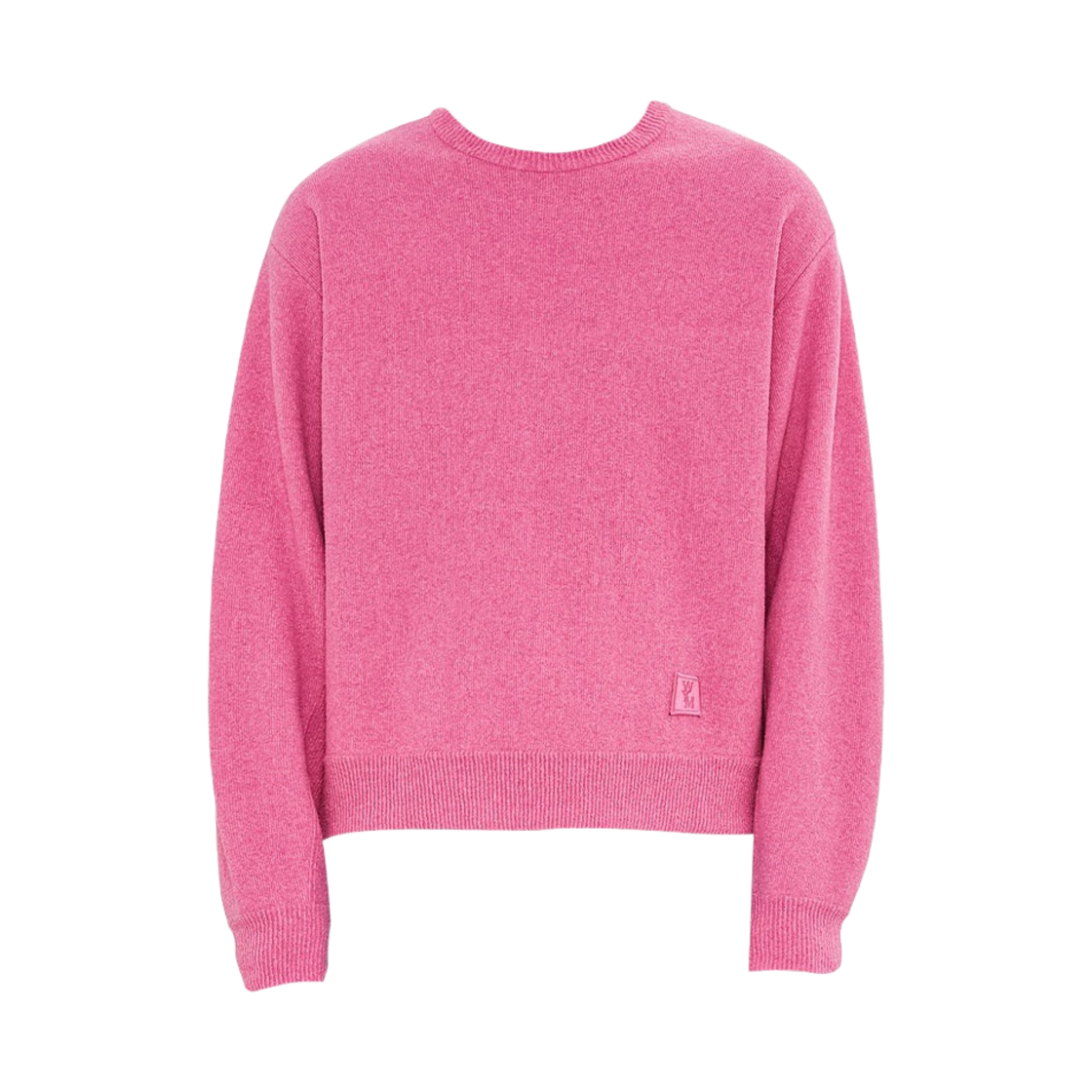 우영미 레더 패치 니트 핑크 - 23SS(Wooyoungmi Leather Patch Knit Pink - 23SS) - 1