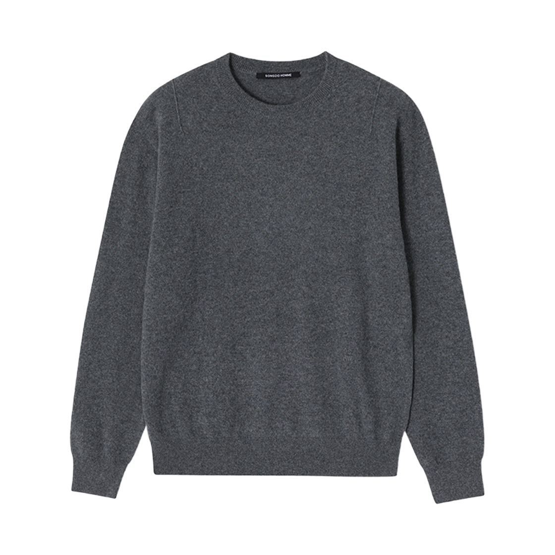 송지오옴므 SSAW 베이비 캐시미어 크루넥 니트 멜란지그레이