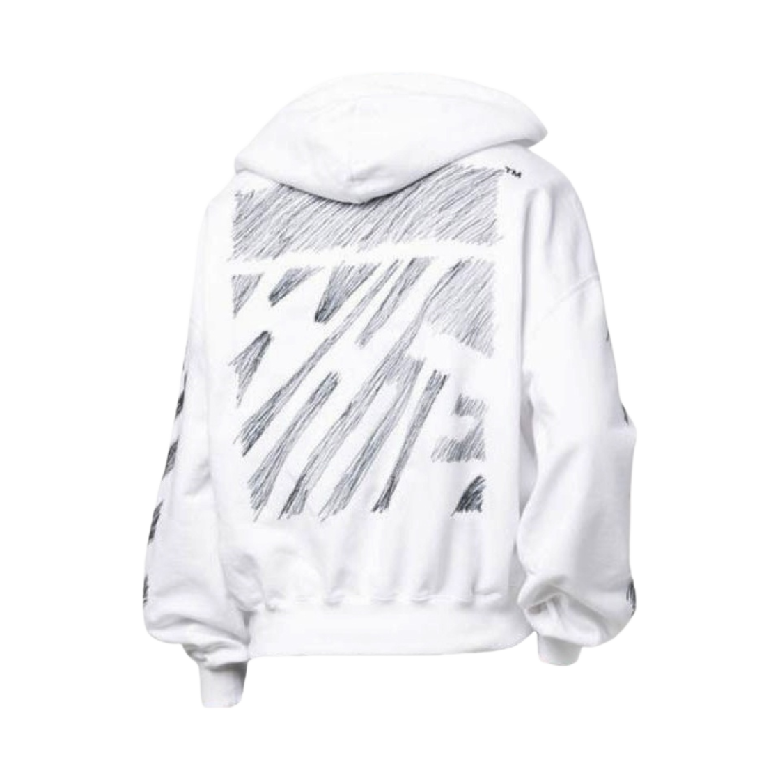 오프화이트 스크리블 로고 오버 스케이트 후드 화이트(Off-White Scribble Logo Over Skate Hood White) - 2
