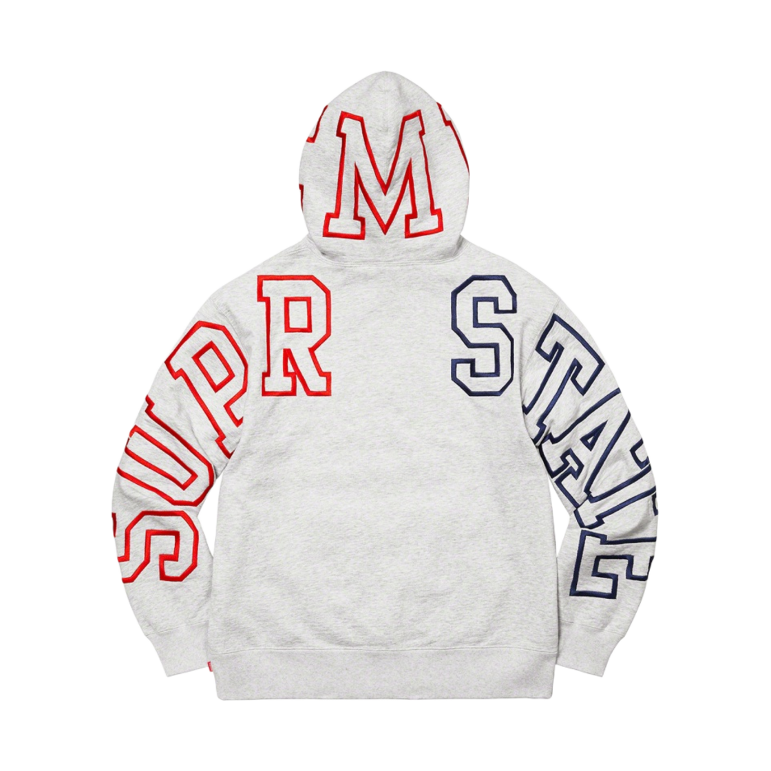 슈프림 스테이트 후드 스웨트셔츠 애쉬 그레이 - 22FW