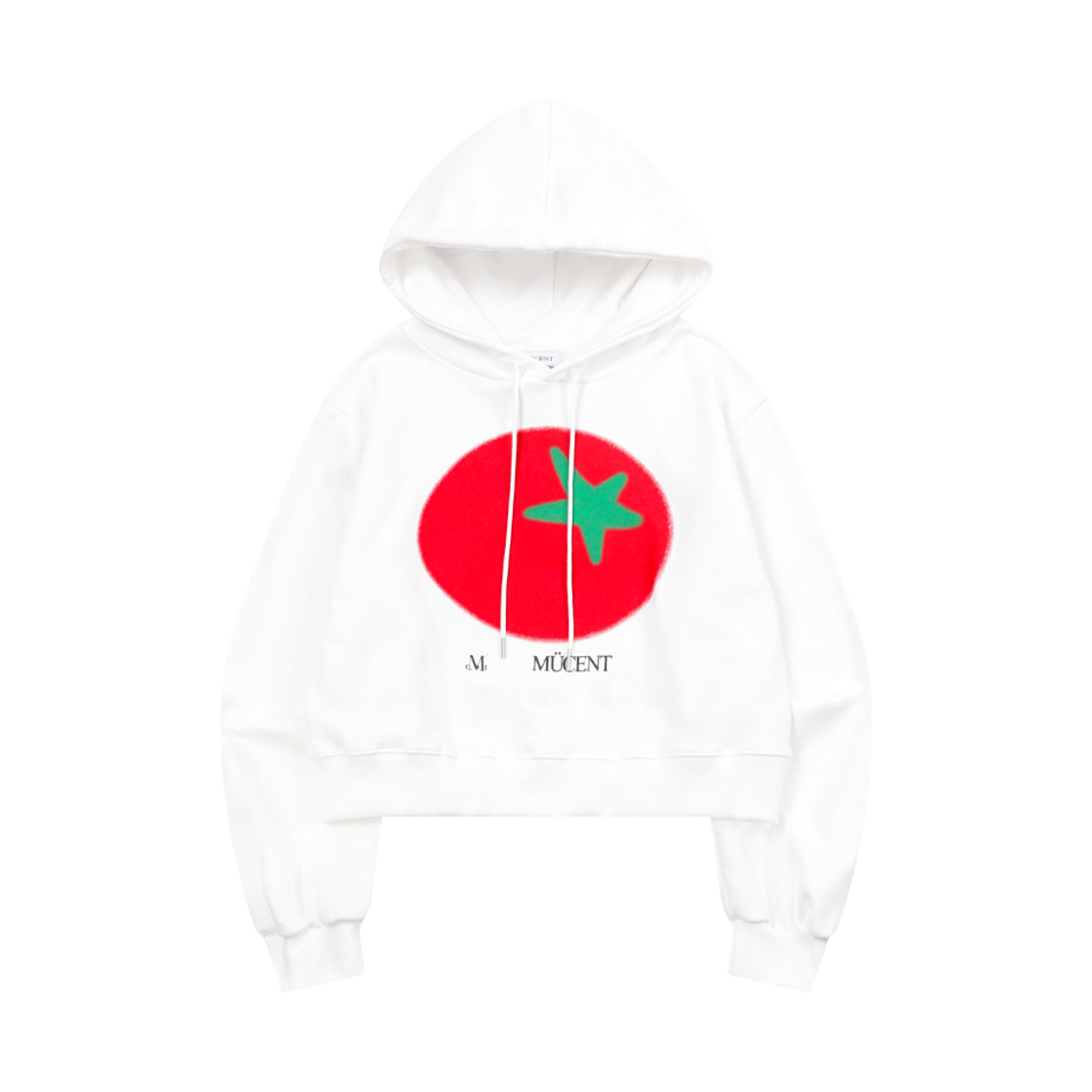 P00000QS_IV MUCENT Tomato Printing Hood T Ivory