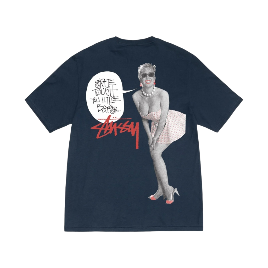 스투시 스케이트 터프 티셔츠 네이비(Stussy Skate Tough T-Shirt Navy)