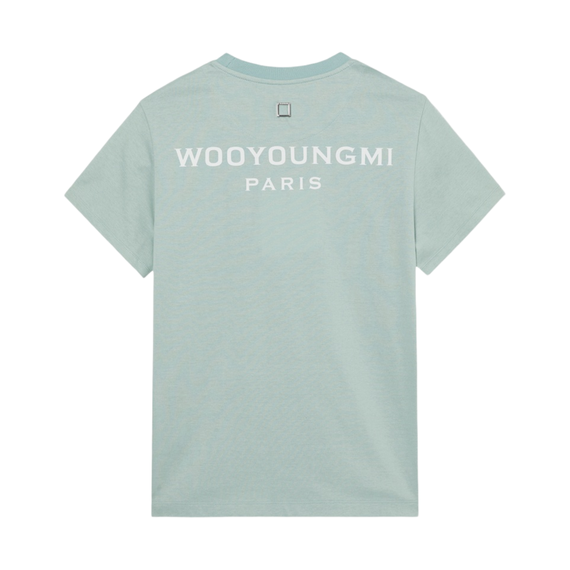 (W) 우영미 코튼 백로고 티셔츠 민트 - 23FW((W) Wooyoungmi Cotton Back Logo T-Shirt Mint - 23FW) - 1