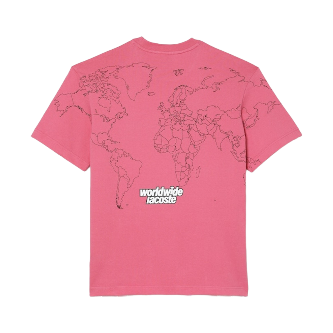 라코스테 월드맵 그래픽 티셔츠 핑크(Lacoste Worldmap Graphic T-Shirt Pink) - 2