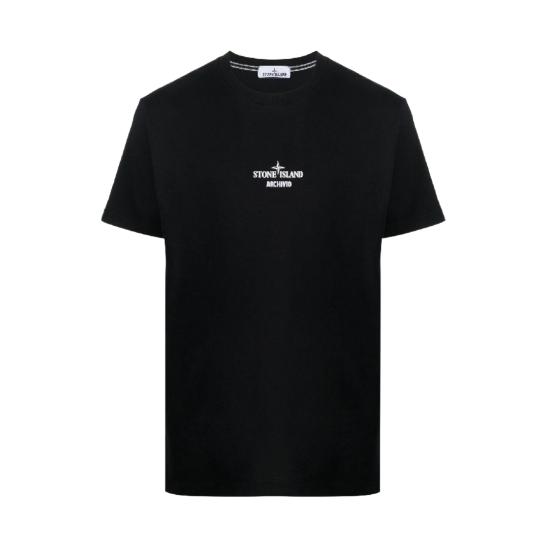 스톤 아일랜드 2NS91 아르키비오 프로젝트 리노 와트로 코튼 저지 티셔츠 블랙 - 23FW(Stone Island 2NS91 Archivio Project Lino Watro Cotton Jersey T-Shirt Black - 23FW) - 1
