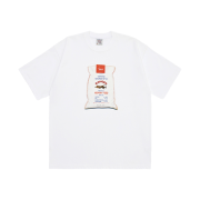 STU Burlap Bag Printing Beads T-shirt White