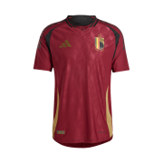 Adidas Belgium 2024 Home Authentic Jersey Team Coll Burgundy 2 (Non Marking Ver.) - US Sizing