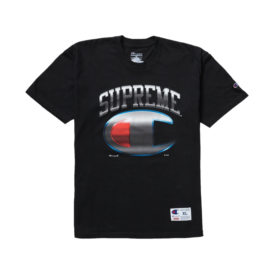 슈프림 챔피언 크롬 숏슬리브 탑 블랙 - 19SS