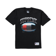 Supreme Champion Chrome S/S Top Black - 19SS