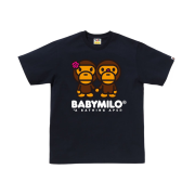 BAPE Sakura Baby Milo T-Shirt Navy