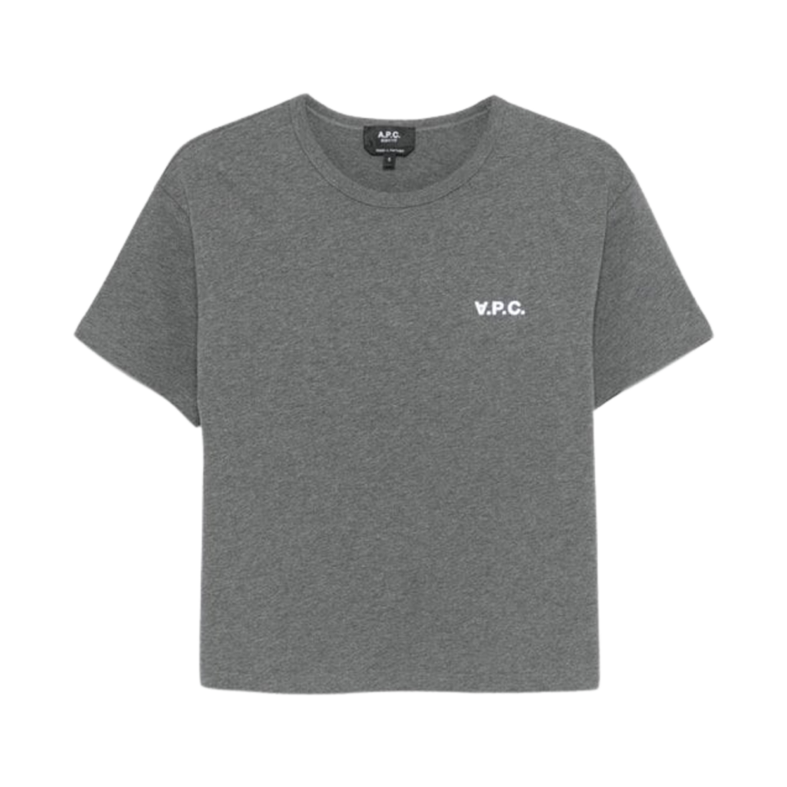 (W) 아페쎄 박시 쁘띠 VPC 티셔츠 그레이((W) A.P.C. Boxy Petit VPC T-Shirt Grey) - 1