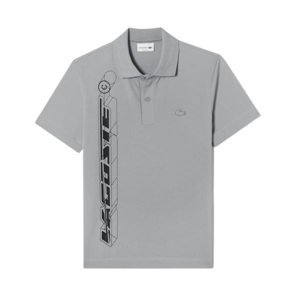 라코스테 액티브 무브먼트 3d 시그니처 폴로 셔츠 그레이(Lacoste Active Movement 3d Signature Polo Shirt Grey) - 1