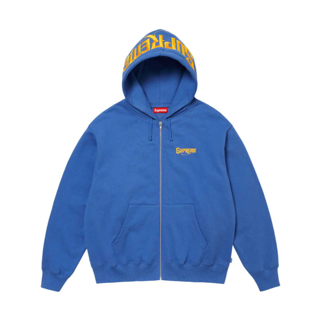 - Supreme Mister Cartoon Zip Up Hooded Sweatshirt Washed Royal - 24FW