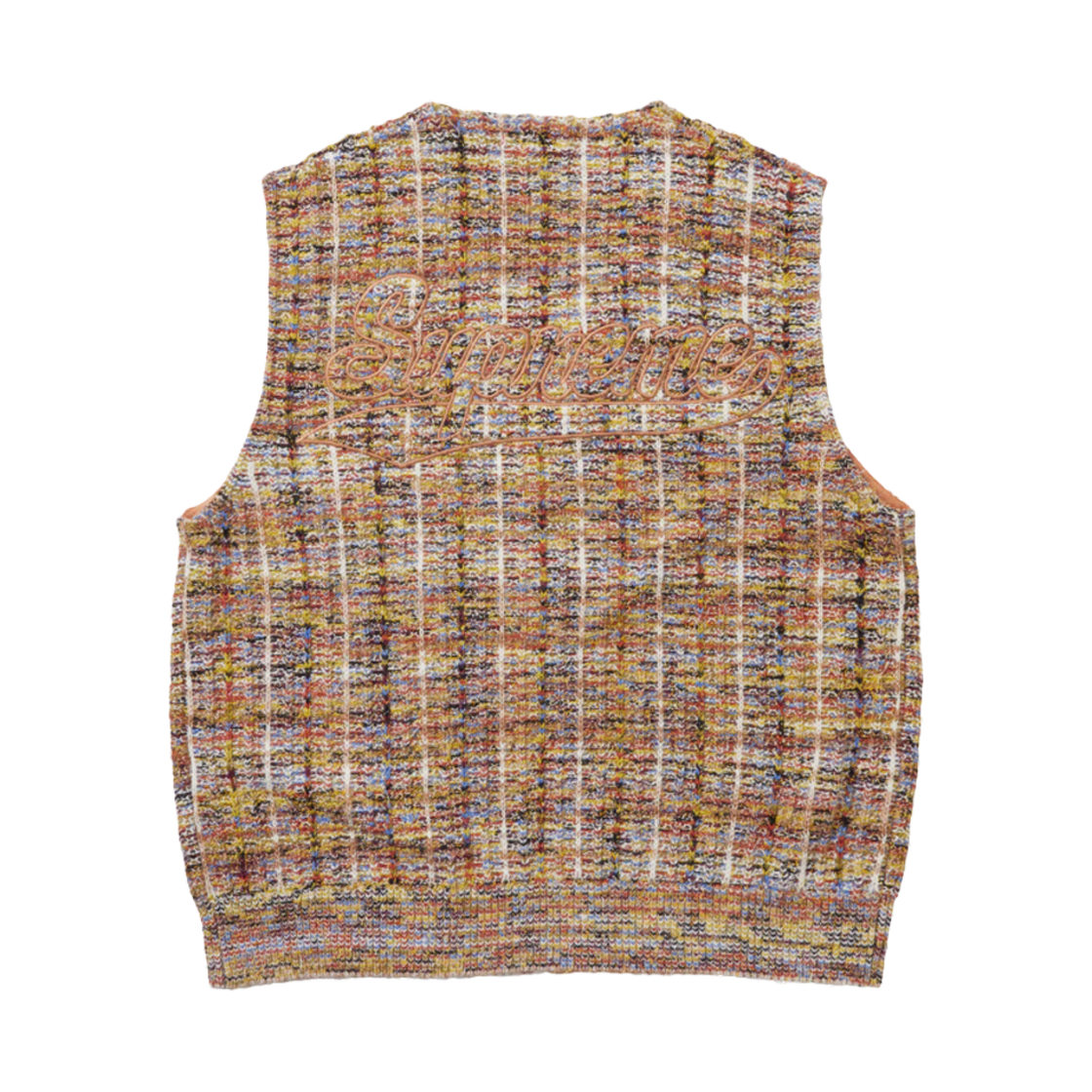 슈프림 스페클 집업 스웨터 베스트 탄 - 25SS(Supreme Speckled Zip Up Sweater Vest Tan - 25SS) - 2