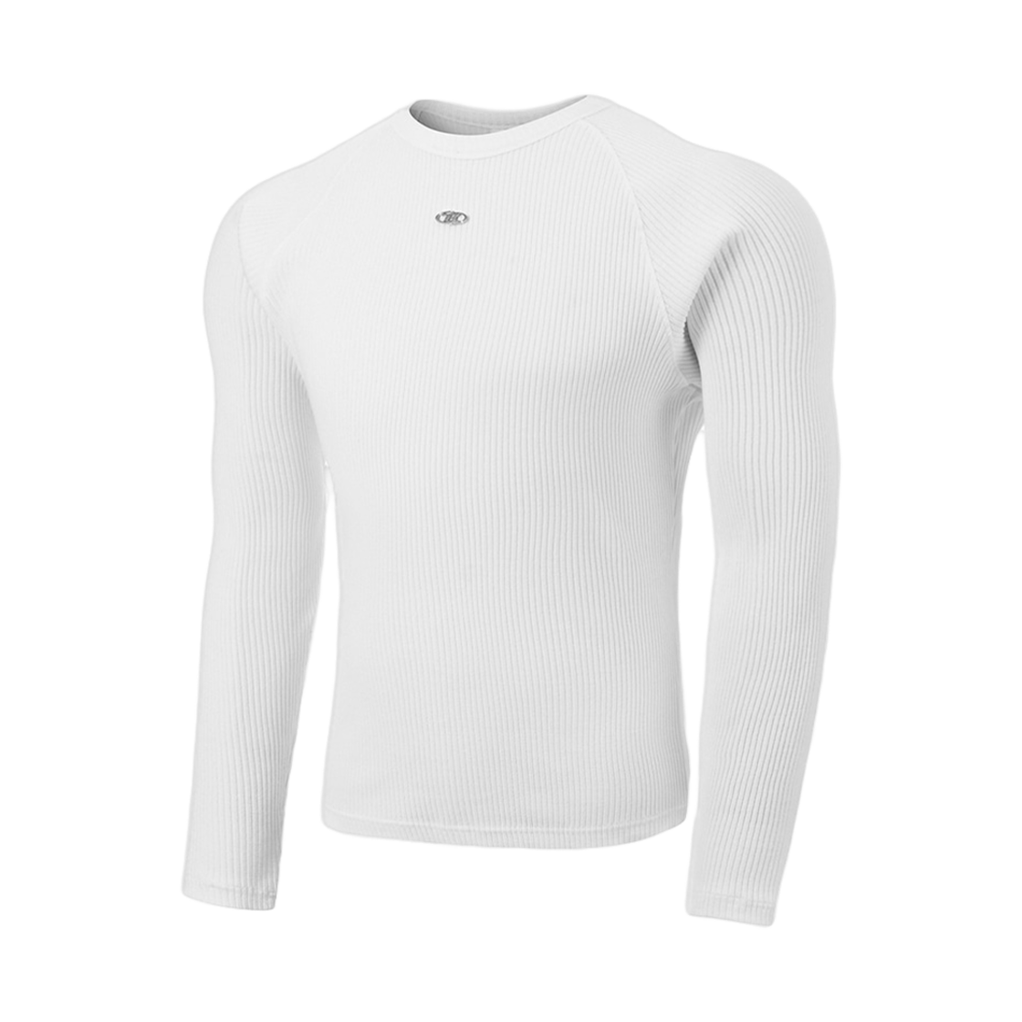 본투윈 B 펜던트 골지 롱슬리브 화이트