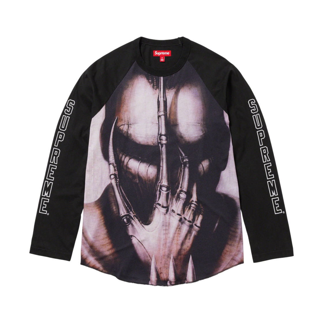 - Supreme H.R. Giger Raglan L/S Top Black - 23FW