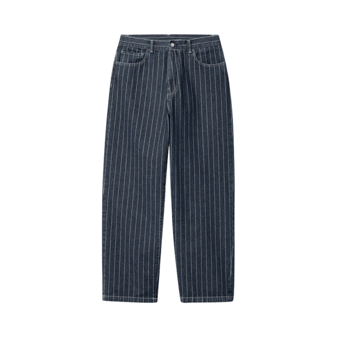 칼하트 WIP 올리언 스트라이프 팬츠 블루 화이트 스톤 워시드(Carhartt WIP Orlean Stripe Pants Blue White Stone Washed) - 1