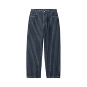 Carhartt WIP Orlean Stripe Pants Blue White Stone Washed