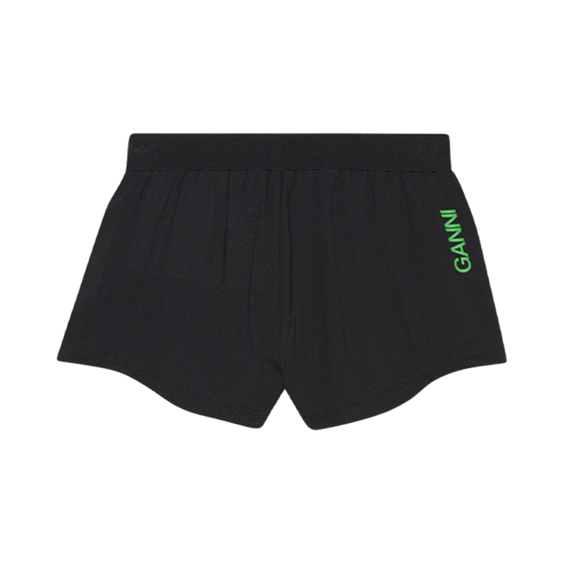 T3388-099 (W) Ganni Active Mesh Shorts Black