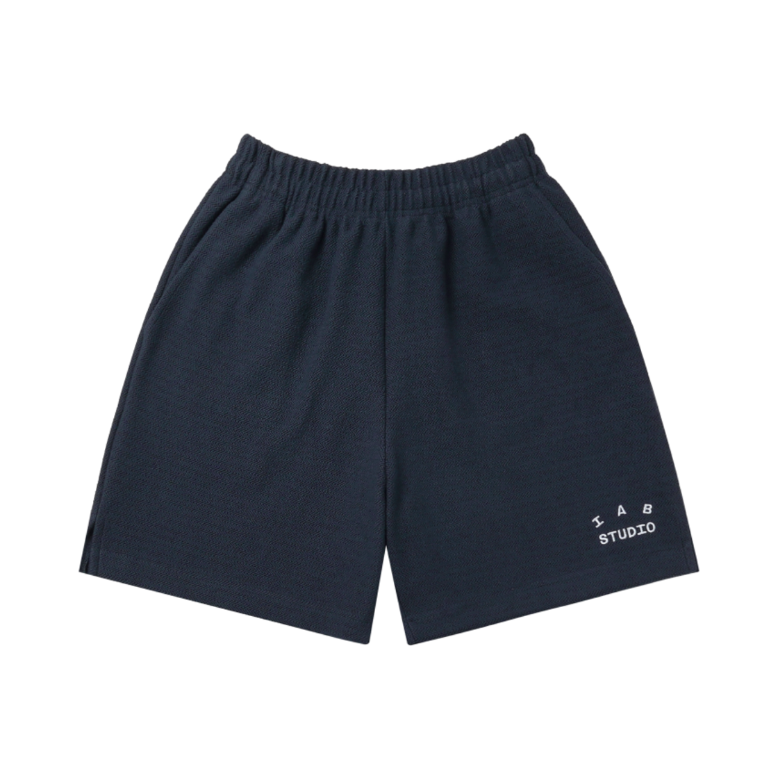 아이앱 스튜디오 헤링본 쇼츠 네이비 화이트(IAB Studio Herringbone Shorts Navy White)
