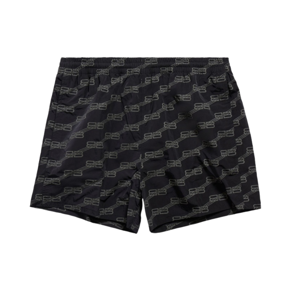 발렌시아가 BB 모노그램 스윔 쇼츠 블랙(Balenciaga BB Monogram Swim Shorts Black) - 1