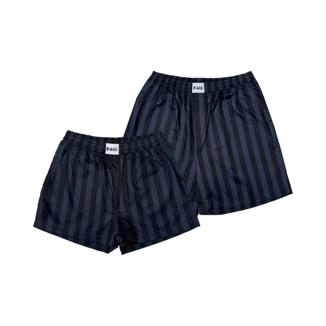 (Unisex) Royal Black PJ Shorts Foli Unisex Royal PJ Shorts Black