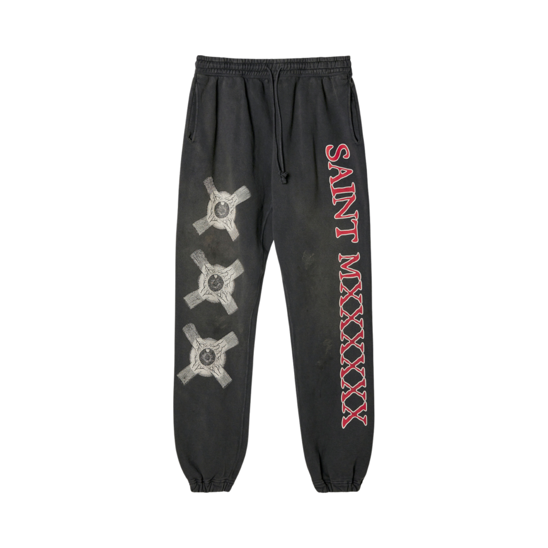 세인트 마이클 아이볼 스웨트팬츠 블랙 - 23SS(Saint Mxxxxxx Eyeball Sweatpants Black - 23SS) - 1
