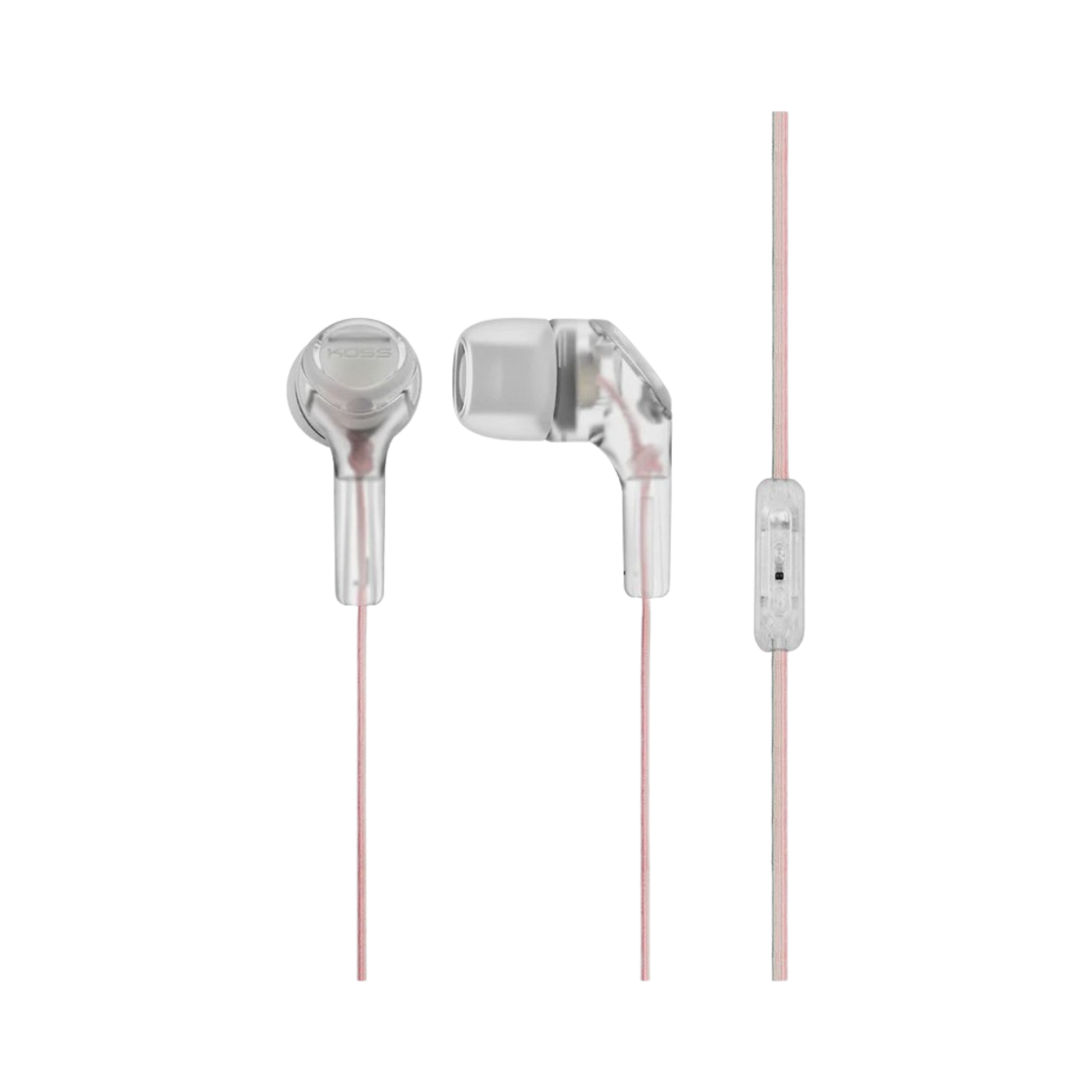 코스 KEB15 볼륨 컨트롤 이어폰 클리어(Koss KEB15 Earphones with Volume Control Clear)