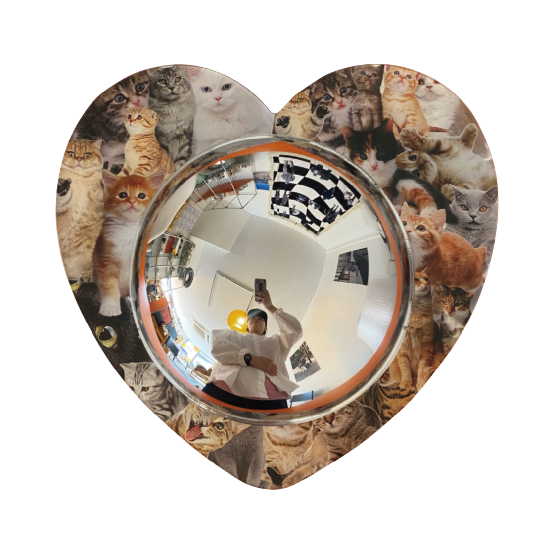 유라이크왓 러브캣 아크릴 볼록거울([3% 포인트 적립] you like what Love Cat Acrylic Convex Mirror) - 1