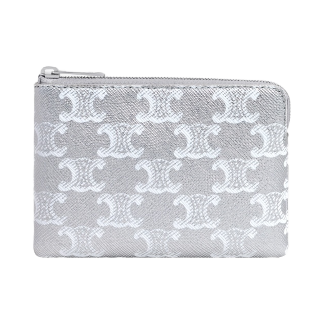 셀린느 트리옹프 캔버스 코인 & 카드 파우치 실버 화이트(Celine Coin & Card Pouch in Triomphe Canvas Silver White) - 1
