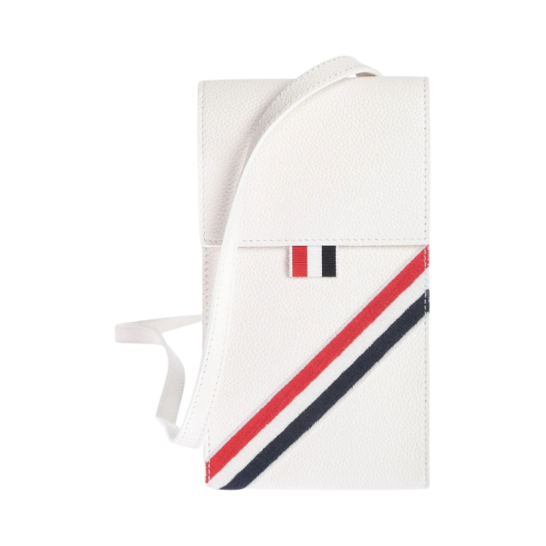 톰브라운 RWB 다이애그널 폰 홀더 화이트(Thom Browne RWB Diagonal Phone Holder White) - 1
