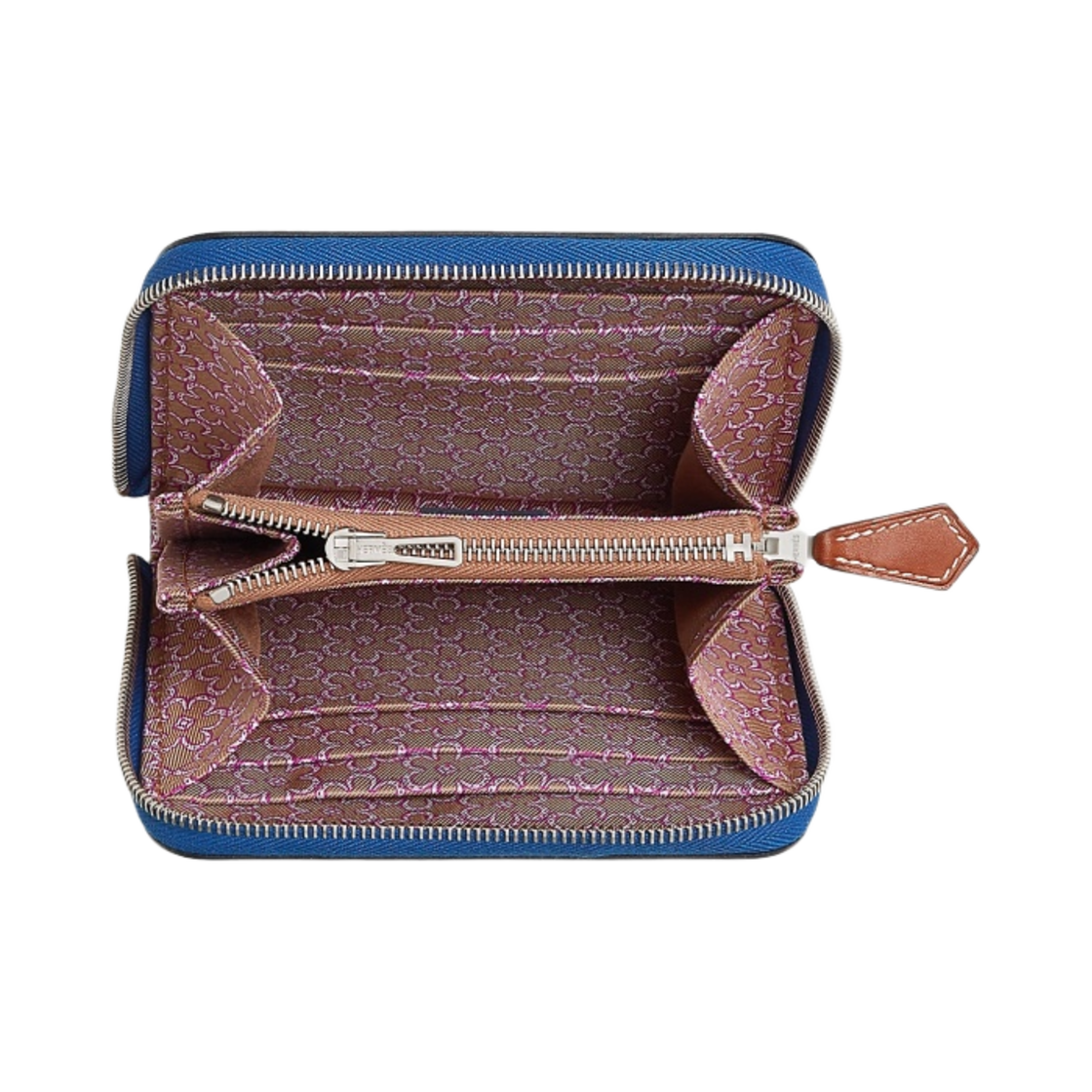 에르메스 실크인 컴팩트 지갑 앱송 & 블루 로아얄 차이 로즈 포푸레(Hermes Silk'In Compact Wallet Epsom & Bleu Royal Chai Rose Pourpre) - 2