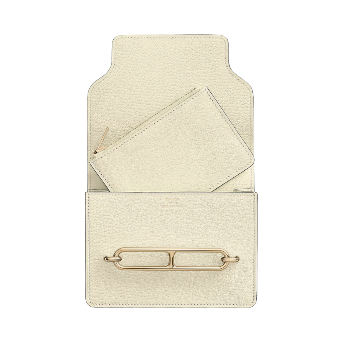 에르메스 롤리스 슬림 월렛 미조레 고트스킨 & 페르마브라스 하드웨어 나타(Hermes Roulis Slim Wallet Mysore Goatskin & Permabrass Nata) - 2