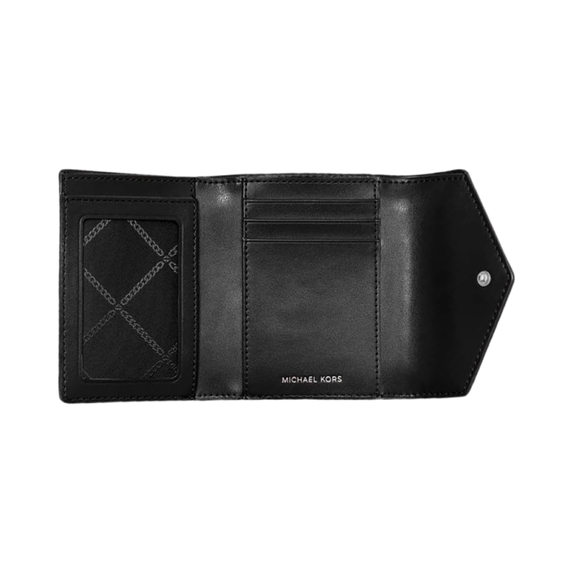 마이클 코어스 그리니치 미디움 사피아노 레더 트라이폴드 엔벨로프 월렛 블랙(Michael Kors Greenwich Medium Saffiano Leather Tri-Fold Envelope Wallet Black) - 2