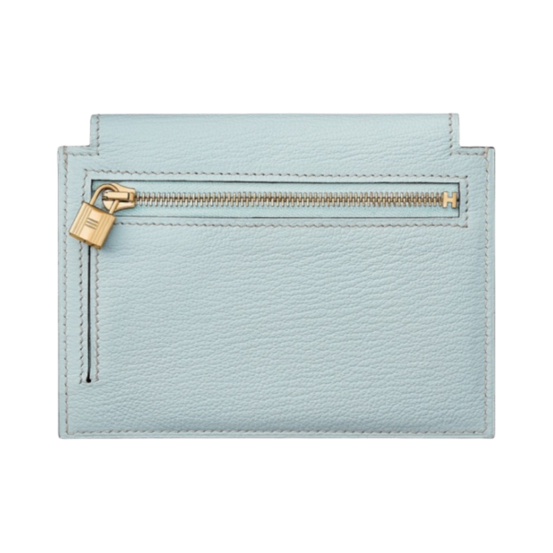 에르메스 켈리 포켓 컴팩트 지갑 고트스킨 & 골드 하드웨어 블루 브룸(Hermes Kelly Pocket Compact Wallet Goatskin & Gold Bleu Brume) - 3