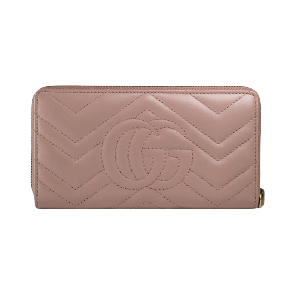 구찌 GG 마몽 마틀라세 집 어라운드 더스티 핑크(Gucci GG Marmont Matelasse Zip Around Wallet Dusty Pink) - 2