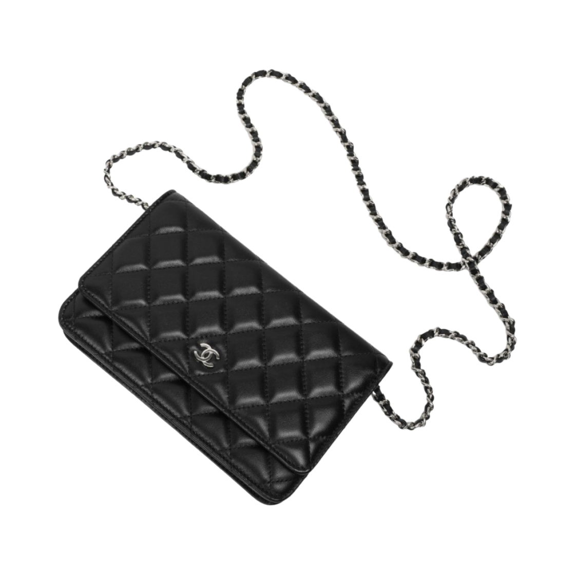 샤넬 클래식 체인 지갑 램스킨 & 실버 메탈 블랙(Chanel Classic Wallet On Chain Lambskin & Silver Black) - 2