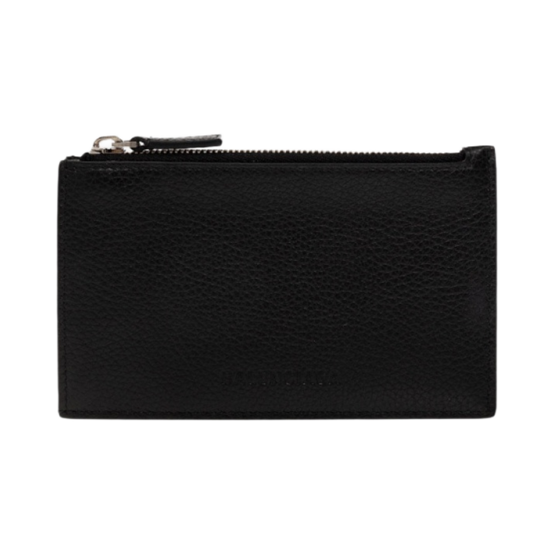 발렌시아가 그레인드 카프스킨 지퍼 코인 & 카드 홀더 블랙(Balenciaga Zipped Coin & Card Holder in Grained Calfskin Black) - 1