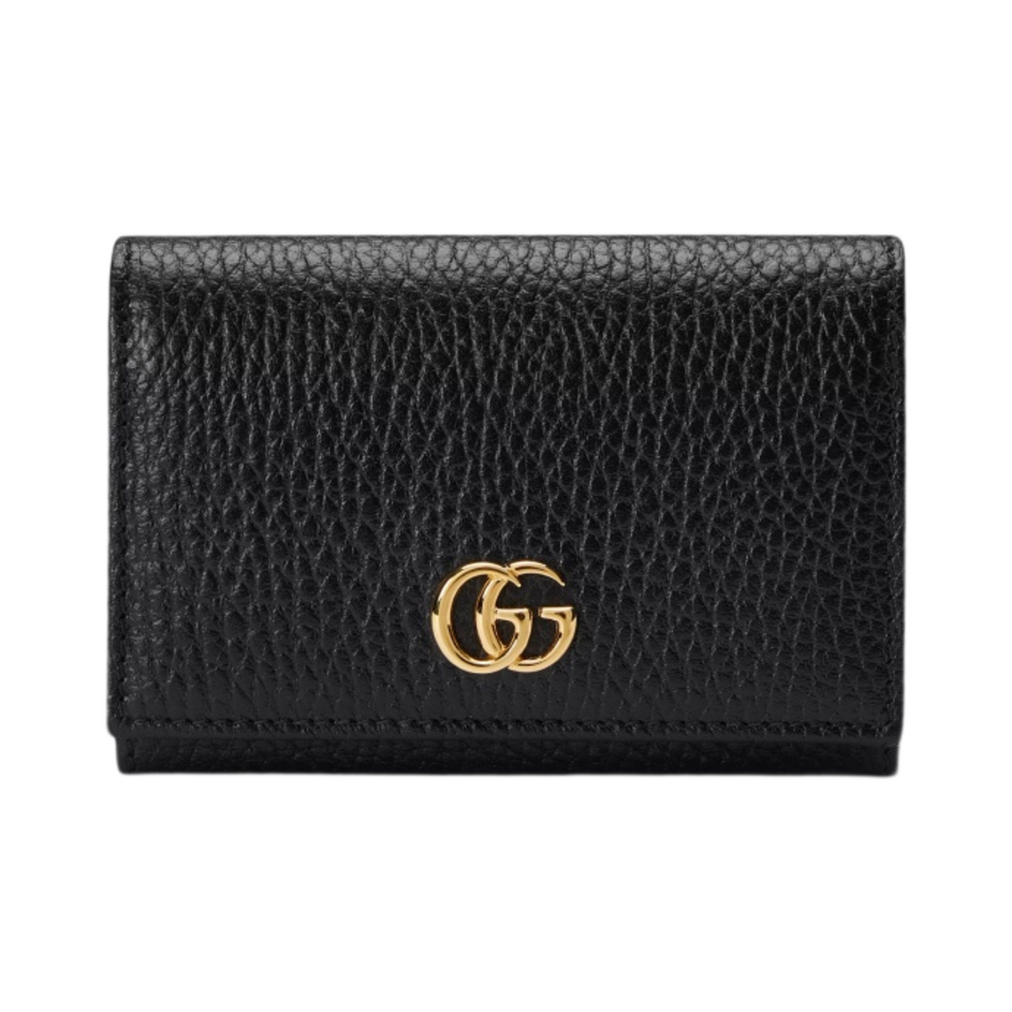 739525-AAC1P-1061 Gucci Double G Card Case Black Leather - Japan Exclusive
